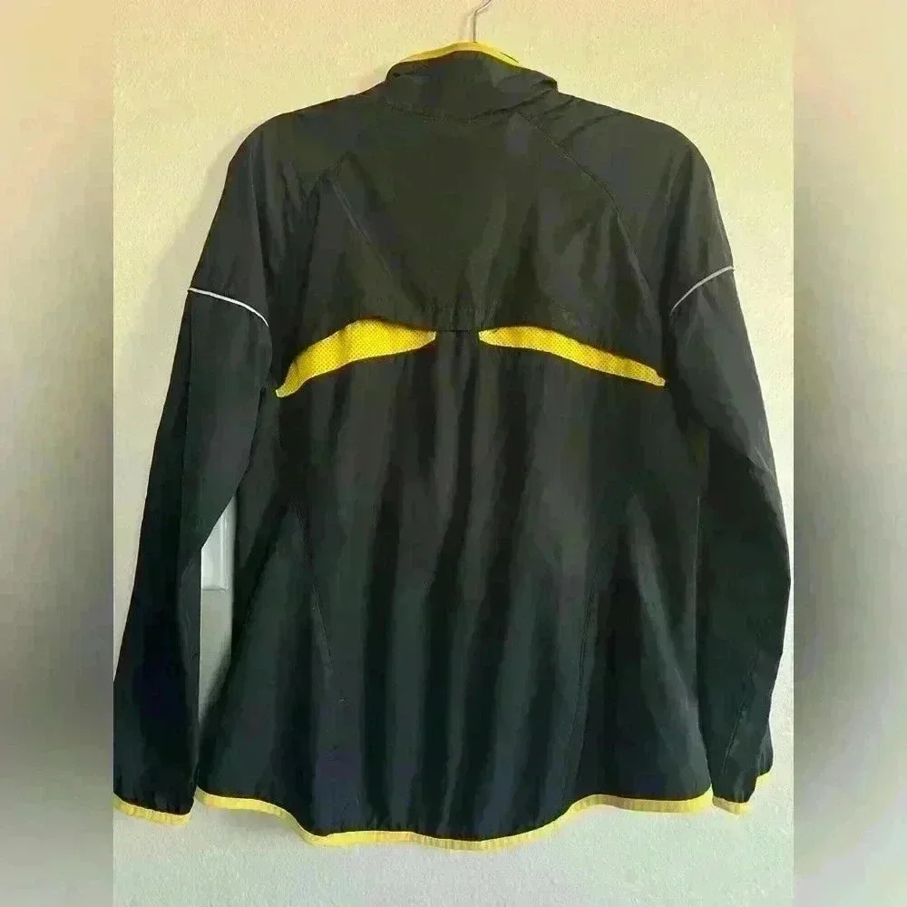 Nike Livestrong Womens Medium Windbreaker Jacket Lightweight Black